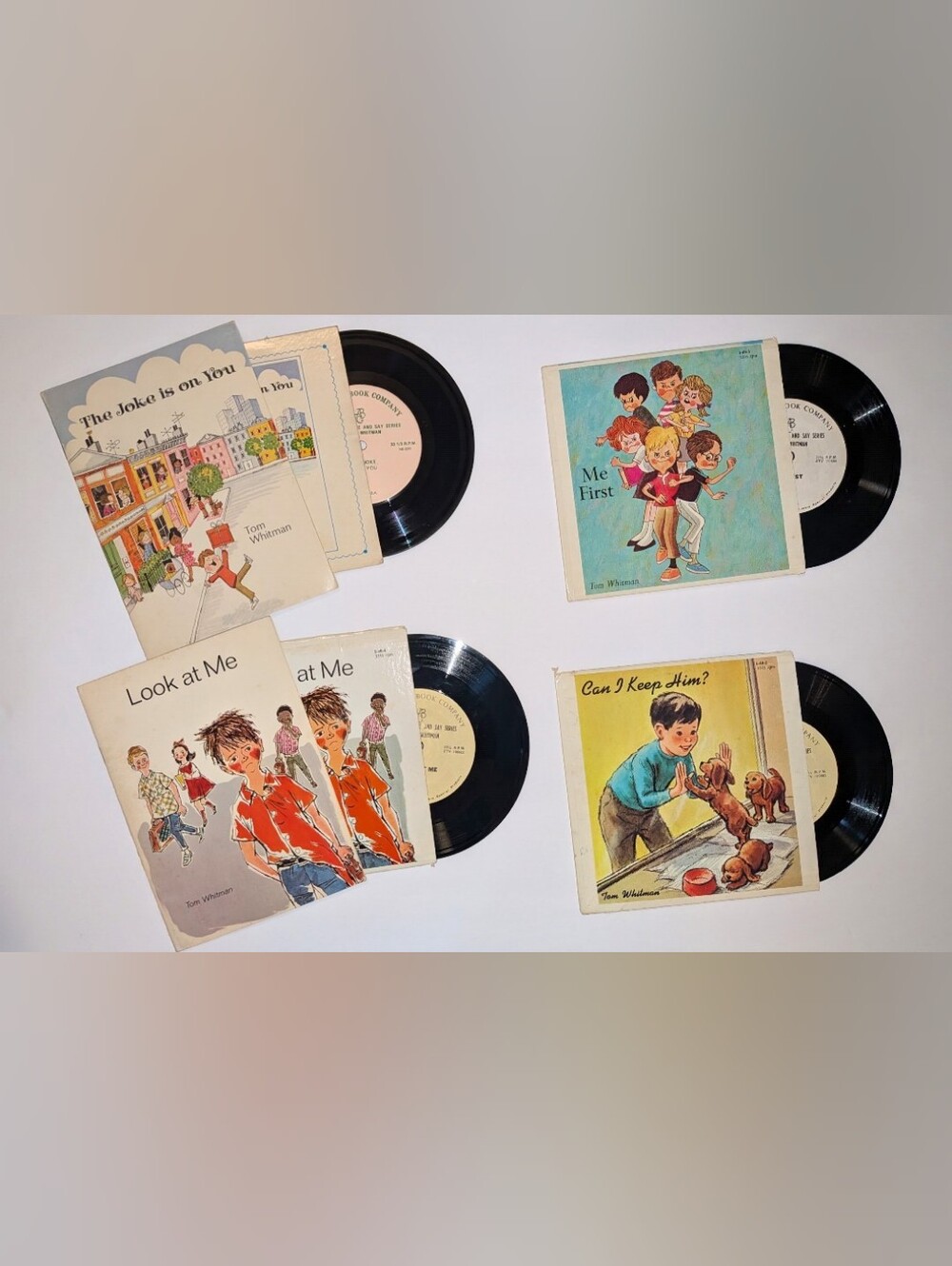 Vintage 1966 American Book Company Storybook Records By Tom Whitman